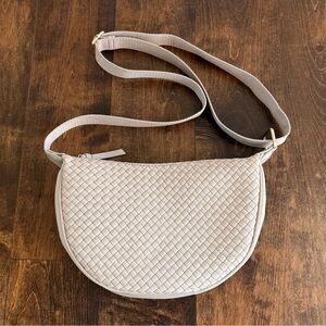 J. Jill • Woven Crescent Sling Bag